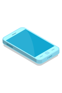 celular azul