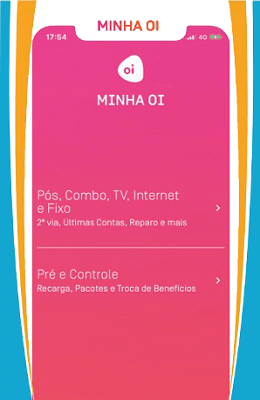 pós, combo tv, internet e fixo minha oi