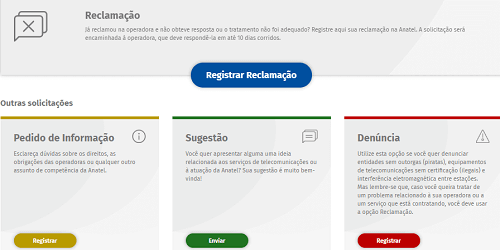 reclamação operadoras anatel