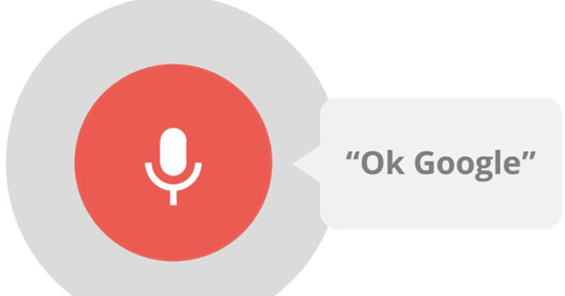 botão microfone gravar voz ok google 