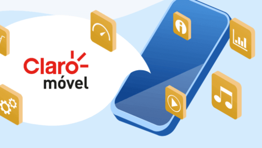 celular e apps com logo claro movel