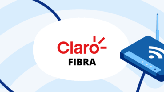 logo claro fibra e modem