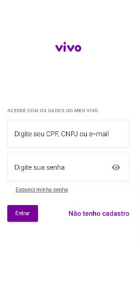 Selecione a opção Vivo Celular
